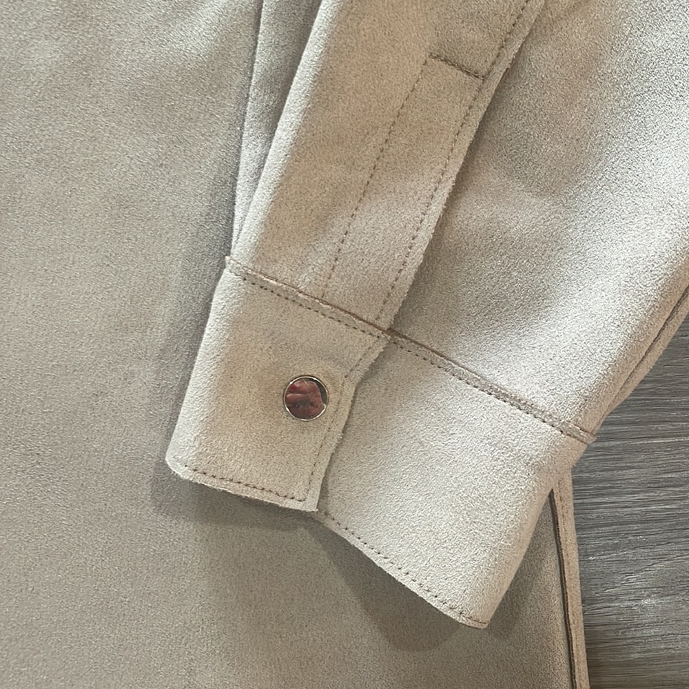 Faux suede jacket - Picture 5 of 12